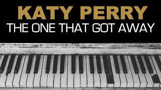 Katy Perry - The One That Got Away Karaoke Instrumental Acoustic Piano Cover Lyrics LOWER KEY chords