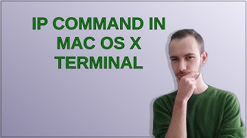 ip command in Mac OS X terminal