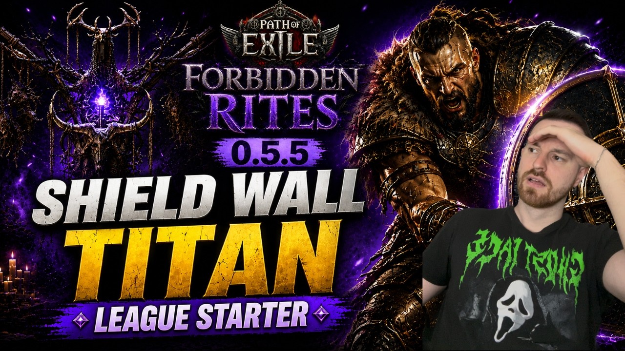 PoE 2 0.5.5 Shield Wall Titan League Starter | Complete Build Guide