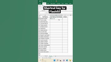 Excel short tricks//Shortcut key for Flashfill #excel #shortvideo #exceltips