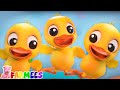 Five Little Ducklings | Kindergarten Songs | Nursery Rhymes for Toddlers | Kids Cartoon Videos