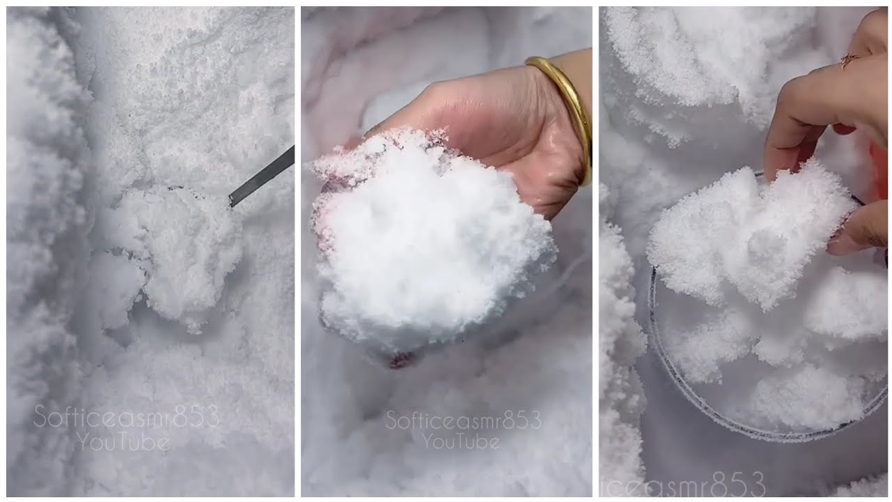 Freezer Frost Eating ❄️ Ice Eating Asmr 🧊 Satisfying Chewing Sounds 💯 #iceeating #freezerfrost 