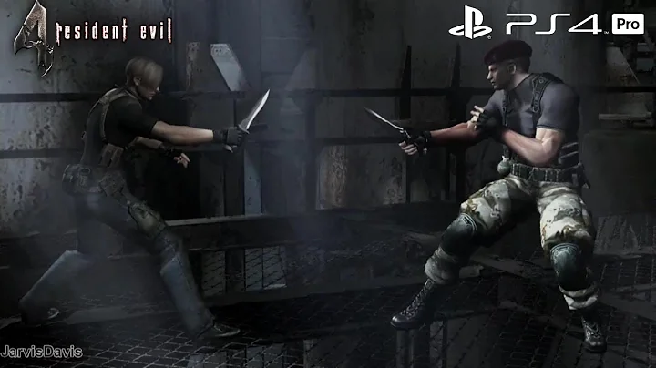 Resident Evil 4 (PS4 PRO) Leon vs Krauser Knife Fi...