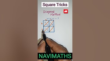 Square Tricks Diagonal Method #navimaths #maths #squaretrick