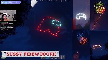 FIREWORKS SHOW!!! on the Rust NO PIXEL Server