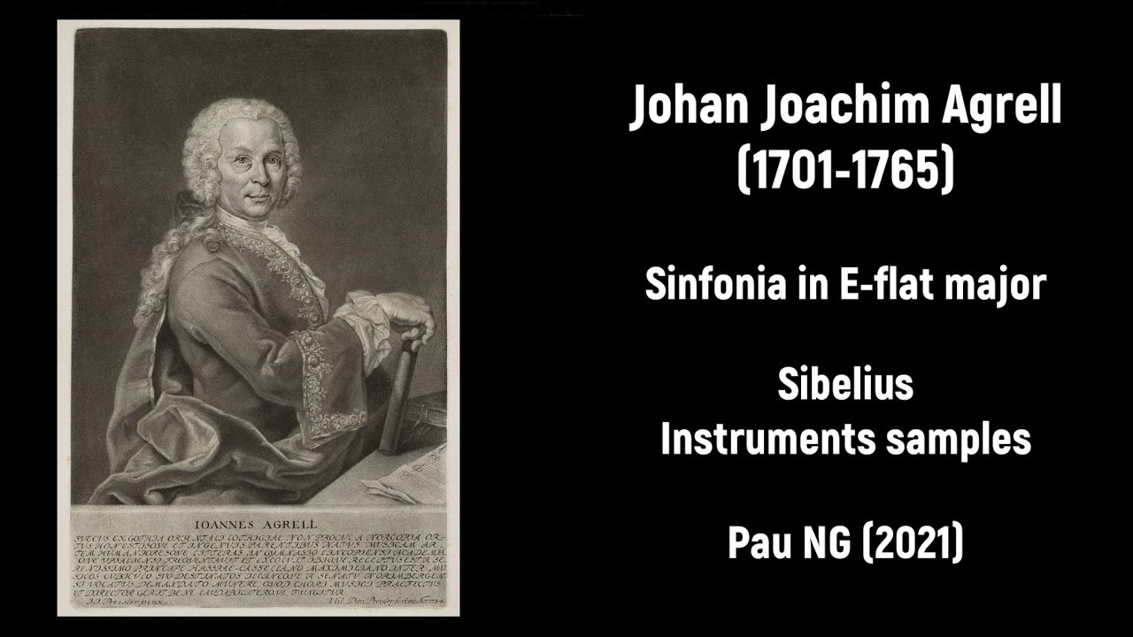 [Sheet music] Johan Joachim Agrell (1701-1765) - Sinfonia in E-flat ...