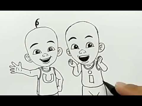  cara menggambar upin ipin dengan mudah YouTube