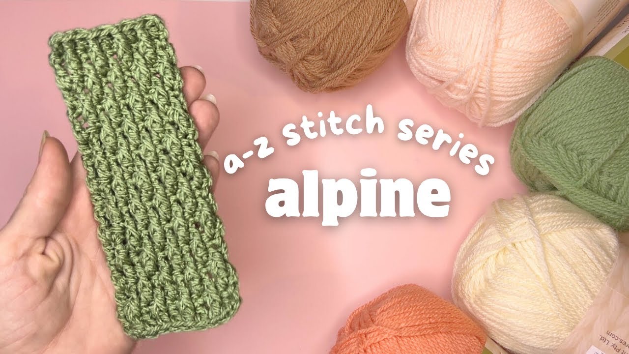 easy alpine stitch bookmark tutorial 📚 | a-z crochet stitch series episode 1