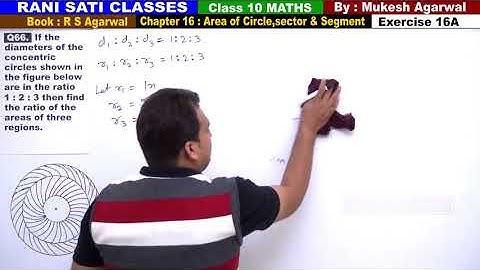Class 10 Maths (Ex 16A Q66) Area of Circle,Sector & Segment (RS Aggarwal 2019)