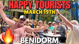Benidorm - BUZZING Bars, Pubs & Happy Tourists! 🤩🍻┃The Strip & Rincon!