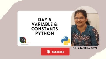 Day 5 - Variable & Constants in Python