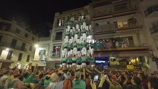 Castellers de Vilafranca - Primer 10d8 de la història - Sitges 2019