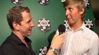 Gutshot Poker interview with Erik Sagstrom Erik123 at WSOP 2005