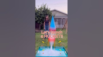 Let’s launch a ROCKET!! 🚀 3 easy steps to launch a baking soda rocket!