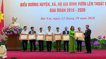 Trao Bằng khen của Thủ tướng Chính phủ cho các huyện, xã đã thoát nghèo giai đoạn 2016 - 2020 | THND