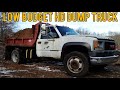 Rusty HD Dump Truck Gets A Full Load! Homemade Hydraulics Will it dump it?