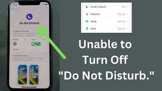 Unable to Turn Off Do Not Disturb on iPhone | How to Fix Do Not Disturb Not Working