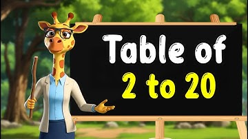 Table of 2 to 20 | Learn Multiplication Table Of 2 to 20 | Table 2 to 20 | E-Learning Studio