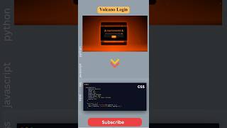 Volcano Login Page 🌋 | HTML CSS JavaScript Animation | #coding #htmlcss #shorts #uiux