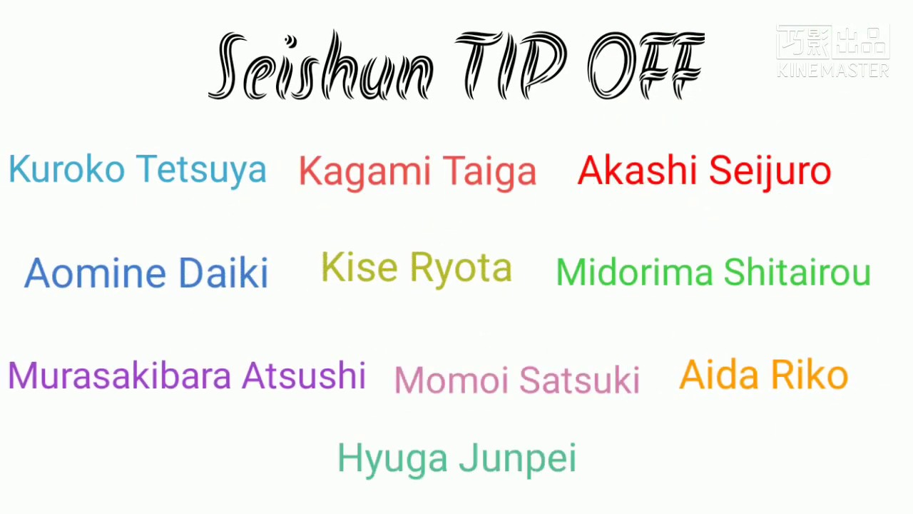 Part One)Kuroko No Basket - セイシュンTIP-OFF!! Seishun TIF OFF