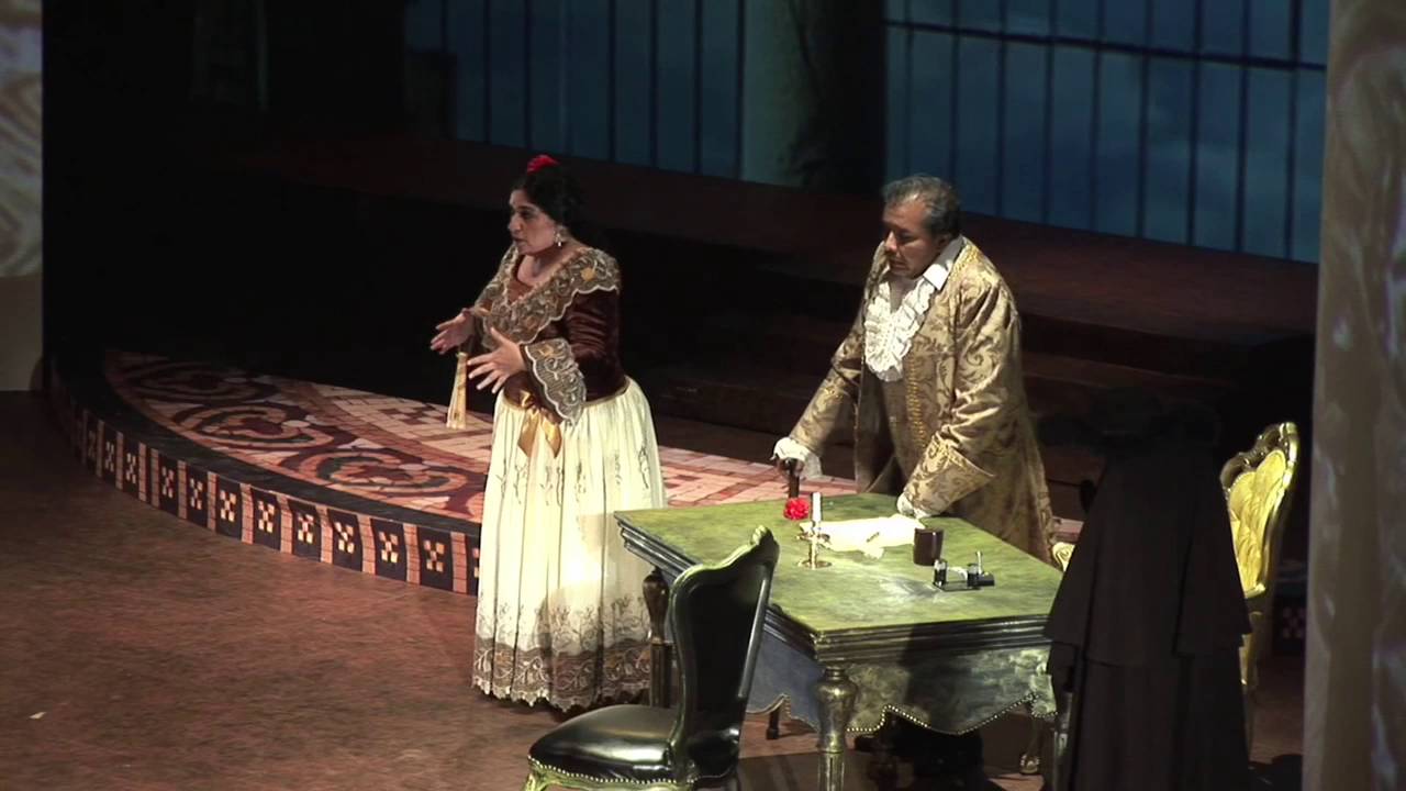 Rocio Tamez (Rosina) and Guillermo Ruiz (Dr. Bartolo) Recitativo "Ora mi sento meglio"  G. Rossini