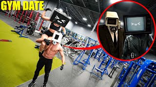 I Caught Mega Muscle Camera Man And Tv Woman Workout In Real Life Skibidi Movie