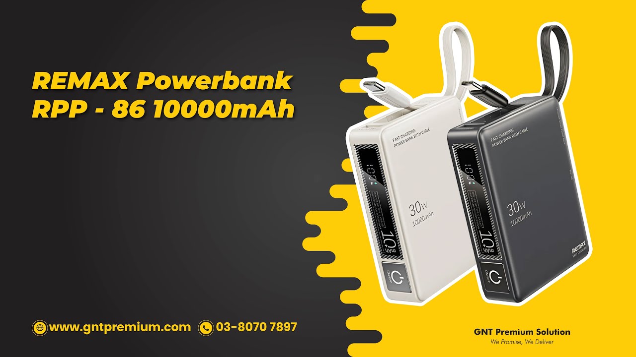 REMAX Power Bank RPP 86 10,000mAh - YouTube