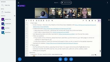 EmacsConf 2020 - 42 - Closing remarks - Amin Bandali, Corwin Brust, Leo Vivier, Sacha Chua