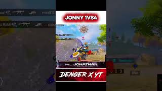 Jonathan 1v4 Clutch 😱 Insane Gameplay #bgmi #johnathanislive #shorts