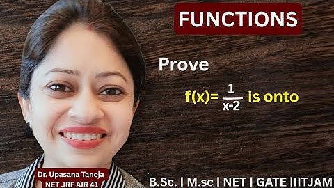 How to prove f(x)= 1/(x-2) is onto