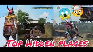 [Free Fire] Top 4 Hidden places In Free Fire || Solo Rank Push Tips || TRG