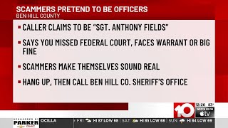 SCAM ALERT: Fake ‘Sheriff’s Sergeant’ calling residents about missed court appearances