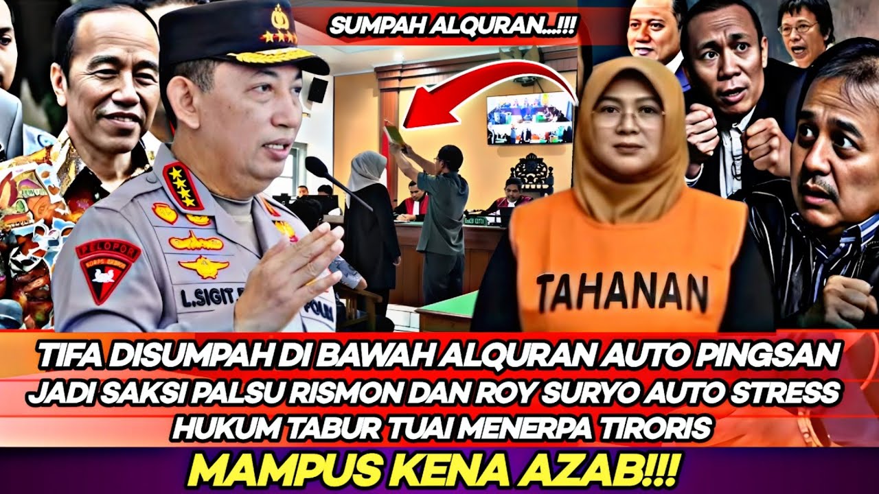 Hukum Tabur Tuai Berlaku Buat Tiroris Tifa Bersumpah di Bawah Al Qur'an di Pengadilan auto Kena Azab