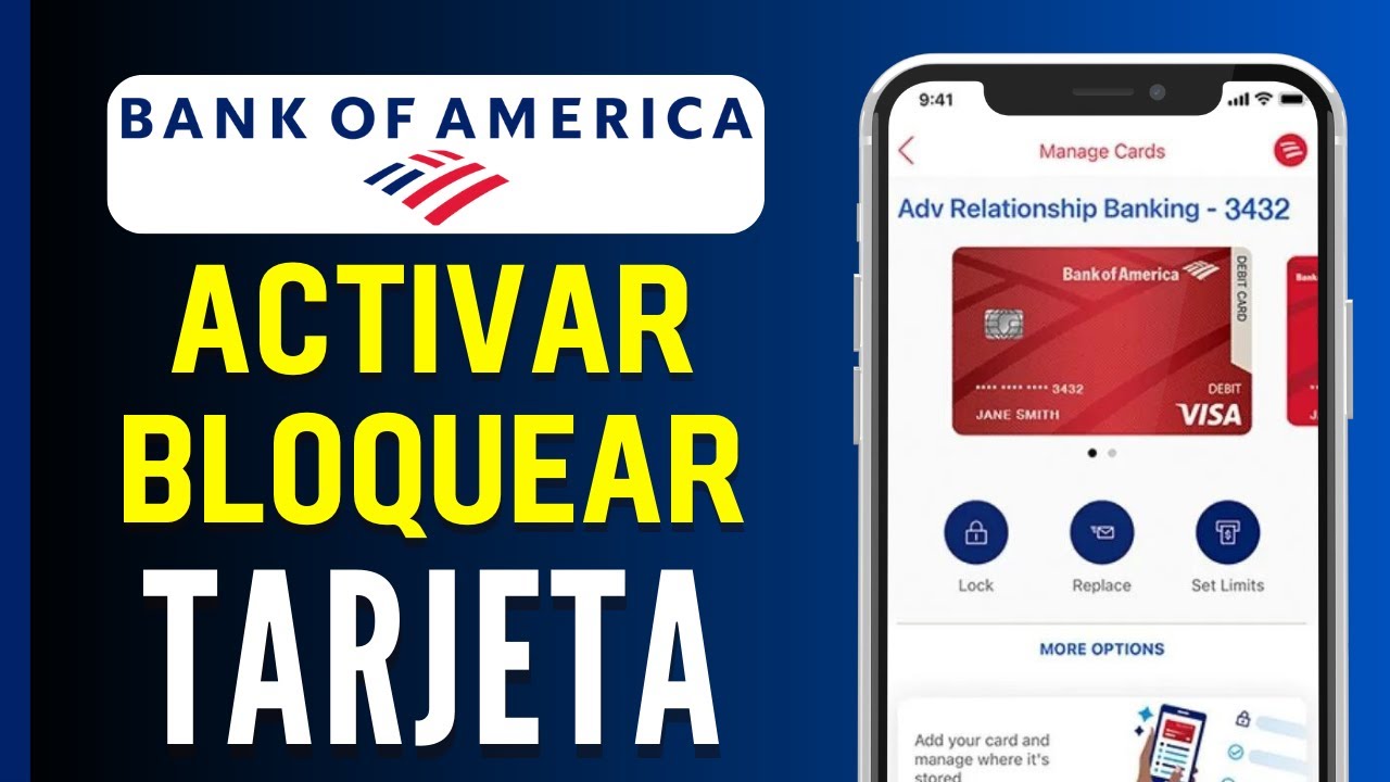Cómo bloquear y desbloquear tu tarjeta de Bank of America