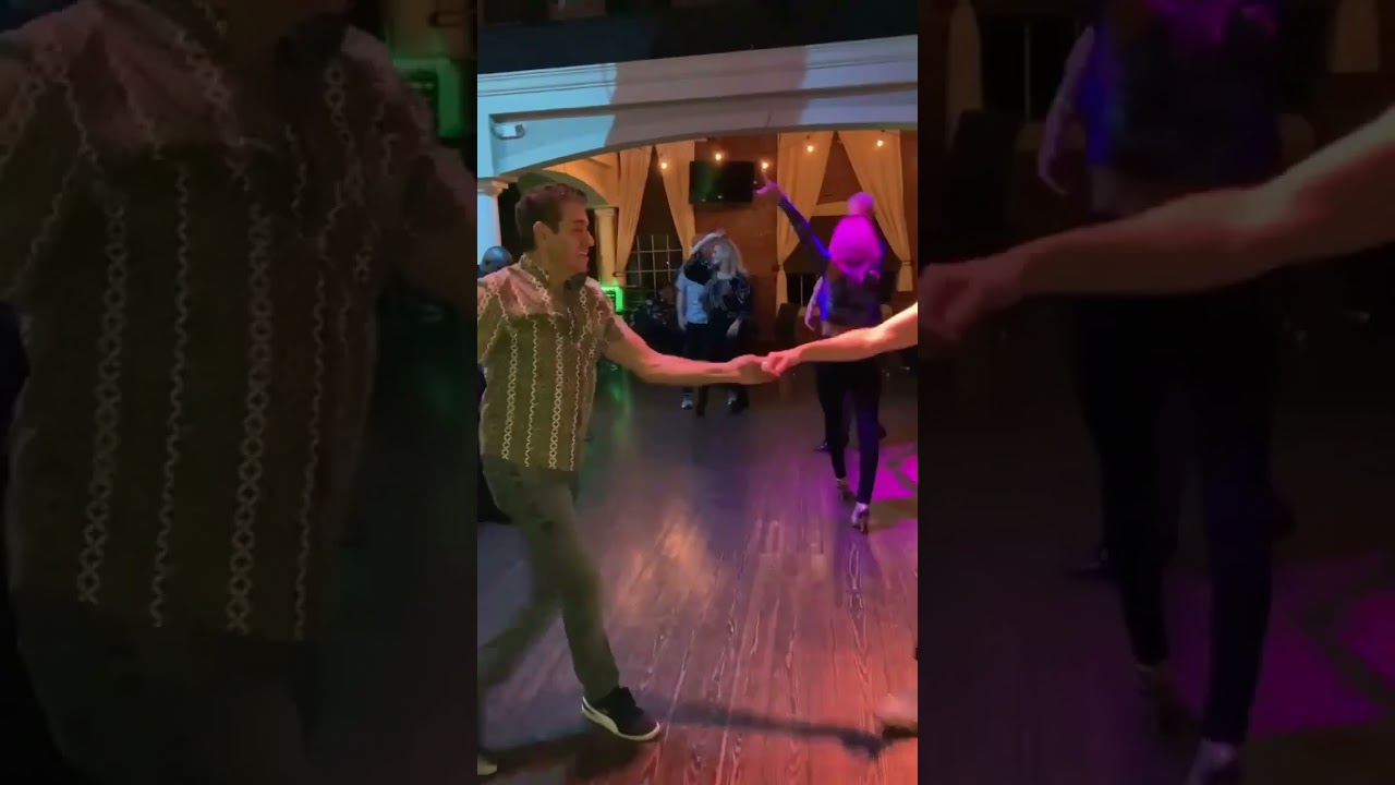 Hustle dancing at Coopers Ron Bess and Nancy