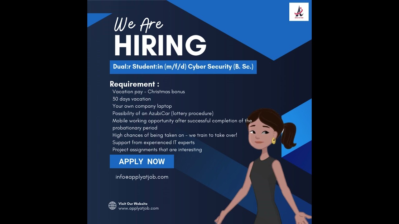 Job: Cyber Security (B. Sc.) | stuttgart Germany|.... apply link in Description.