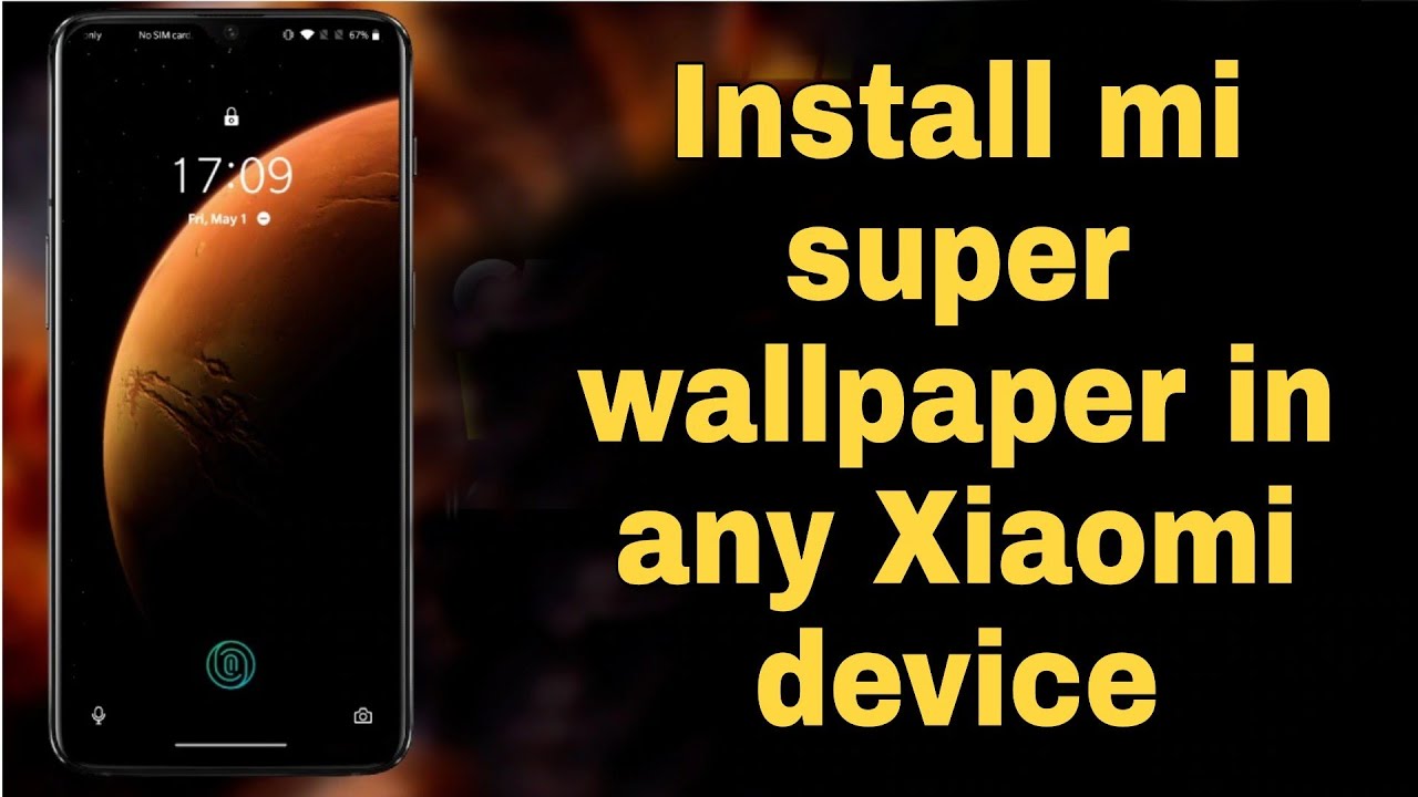 Install complete working MI super  wallpaper  in any Xiaomi  