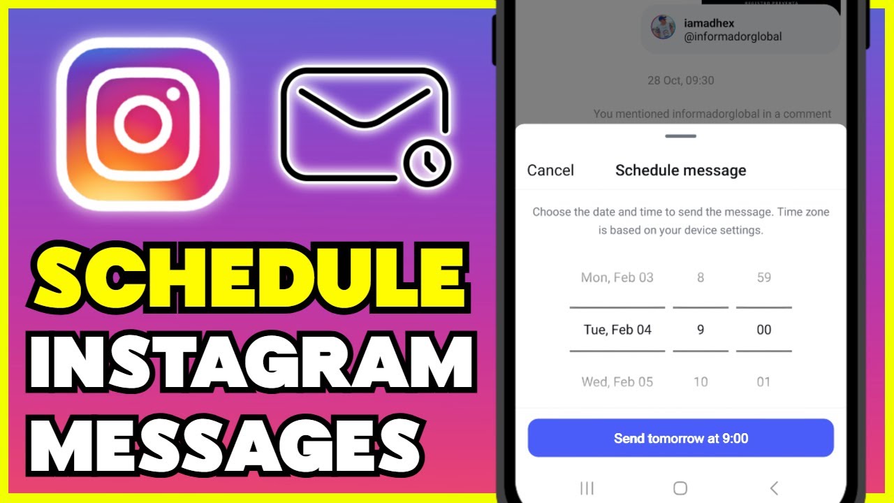 Instagram Message Feature How to Schedule Instagram Messages (New Feature) - YouTube