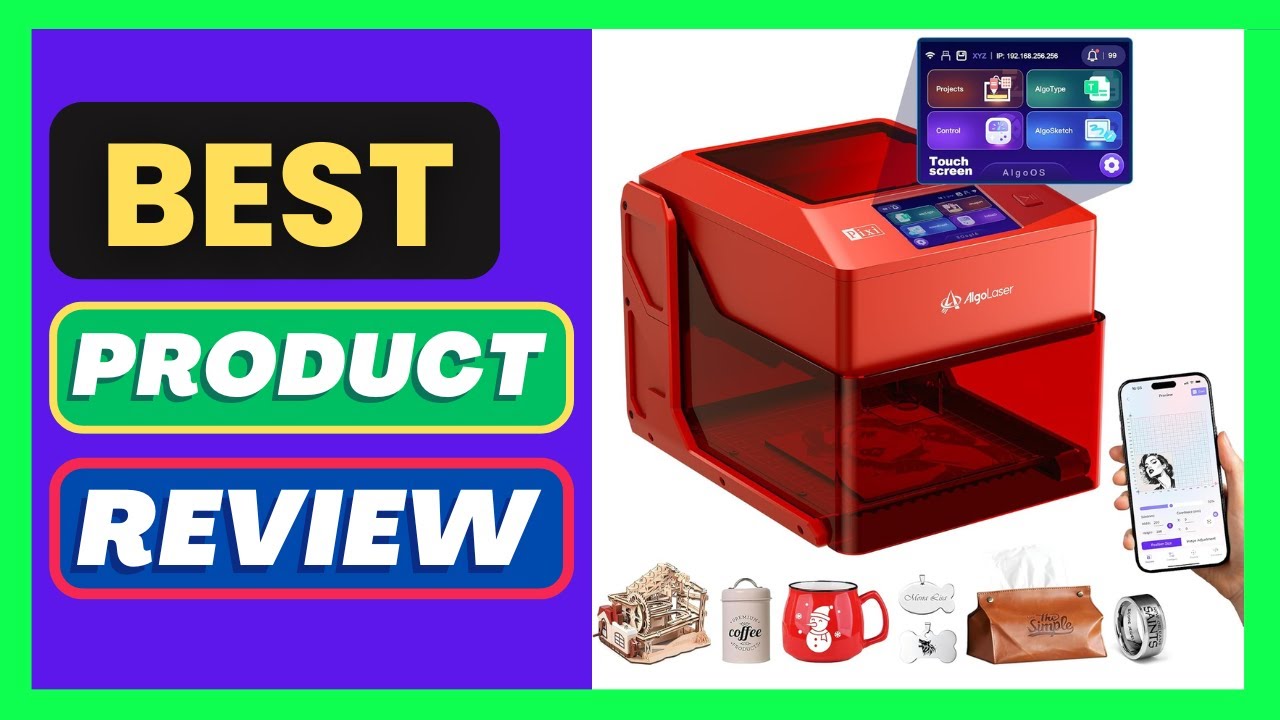 AlgoLaser 3W Smart Laser Engraver Machine, Class 1 Portable Laser