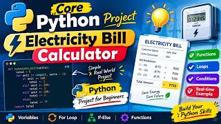 Build an Electricity Bill Calculator in Python ⚡ | Core Python Real-Time Project