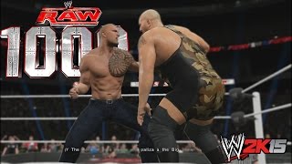 WWE 2K15 Gameplay PS4 - Showcase Episodio 1000 de la RAW  Sacan chispas!