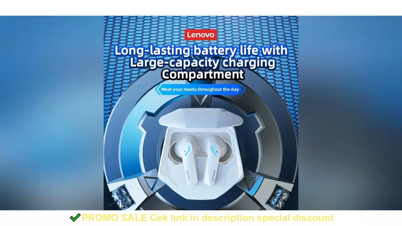 Lenovo GM2 Pro TWS Wireless HIFI Stereo Headset Low Latency Headphones Gaming Music Dual Mode Earbud