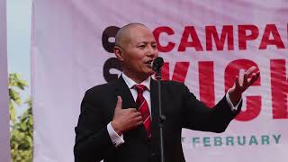 SPEECH MLA QR ALFRED KANNGAM ARTHUR | CAMPAIGN KICK OFF | INC CANDIDATE 44-UKHRUL