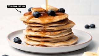 How to make protein pancakes at home | 4 ingredients & 30g of protein!
