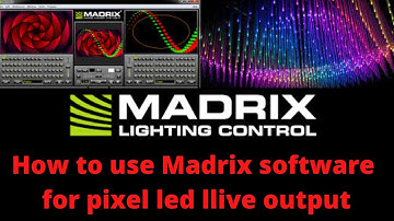 How to use Madrix software with Artnet controller and live output