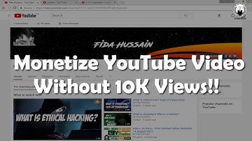 How To Monetize YouTube Videos Without 10K Views  With proof Full hd