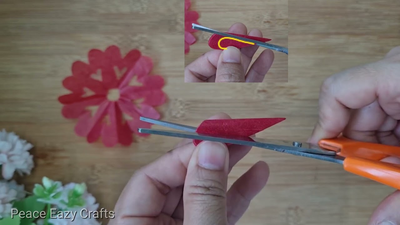 How to cut a paper heart shape ❤️ 