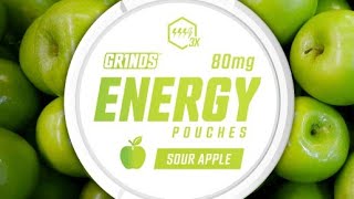 Grinds Sour Apple Energy Pouches