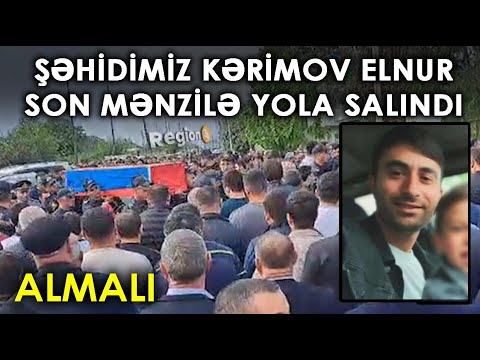 Şəhidimiz Kərimov Elnur SON MƏNZİLƏ YOLA SALINDI (Qax | Almalı kəndi)