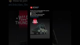 DEV SERVERS ARE OPEN…AGAIN - War Thunder